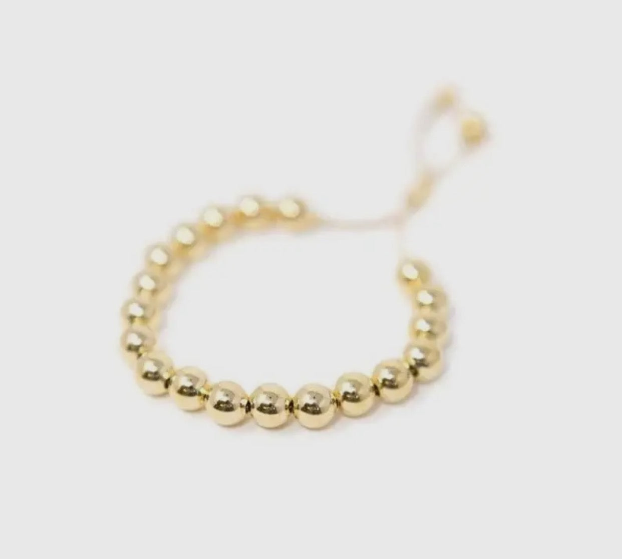 18k gold filled bead bracelet