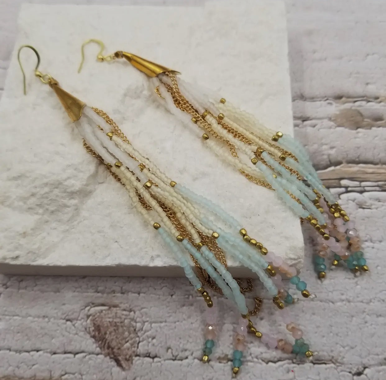 Seed bead earrings
