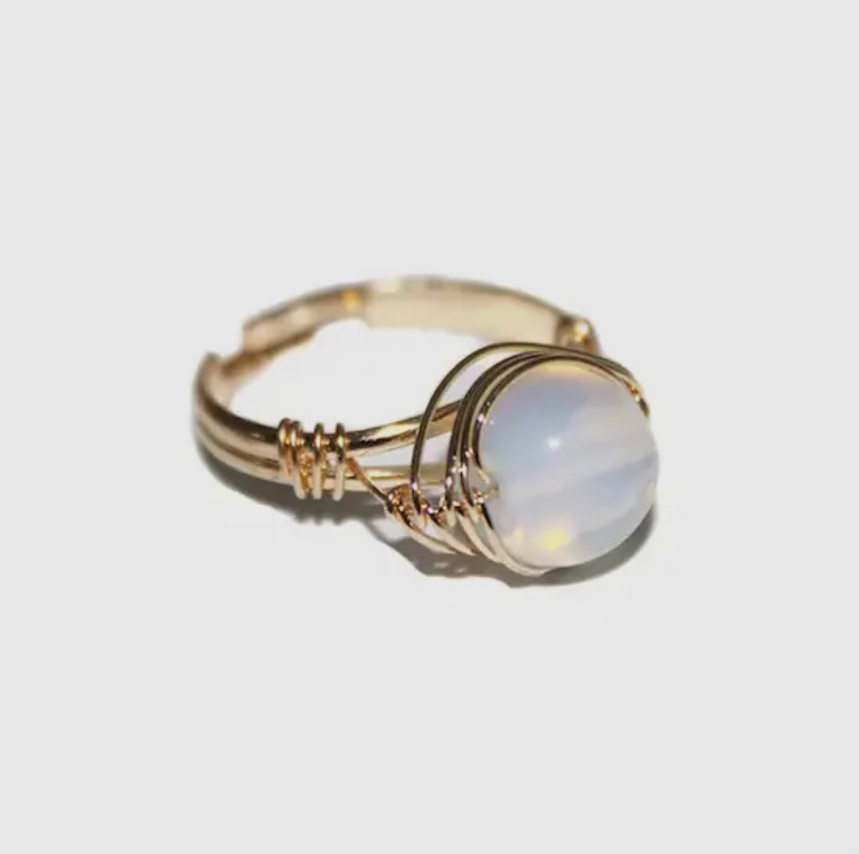 Opalite wrap ring