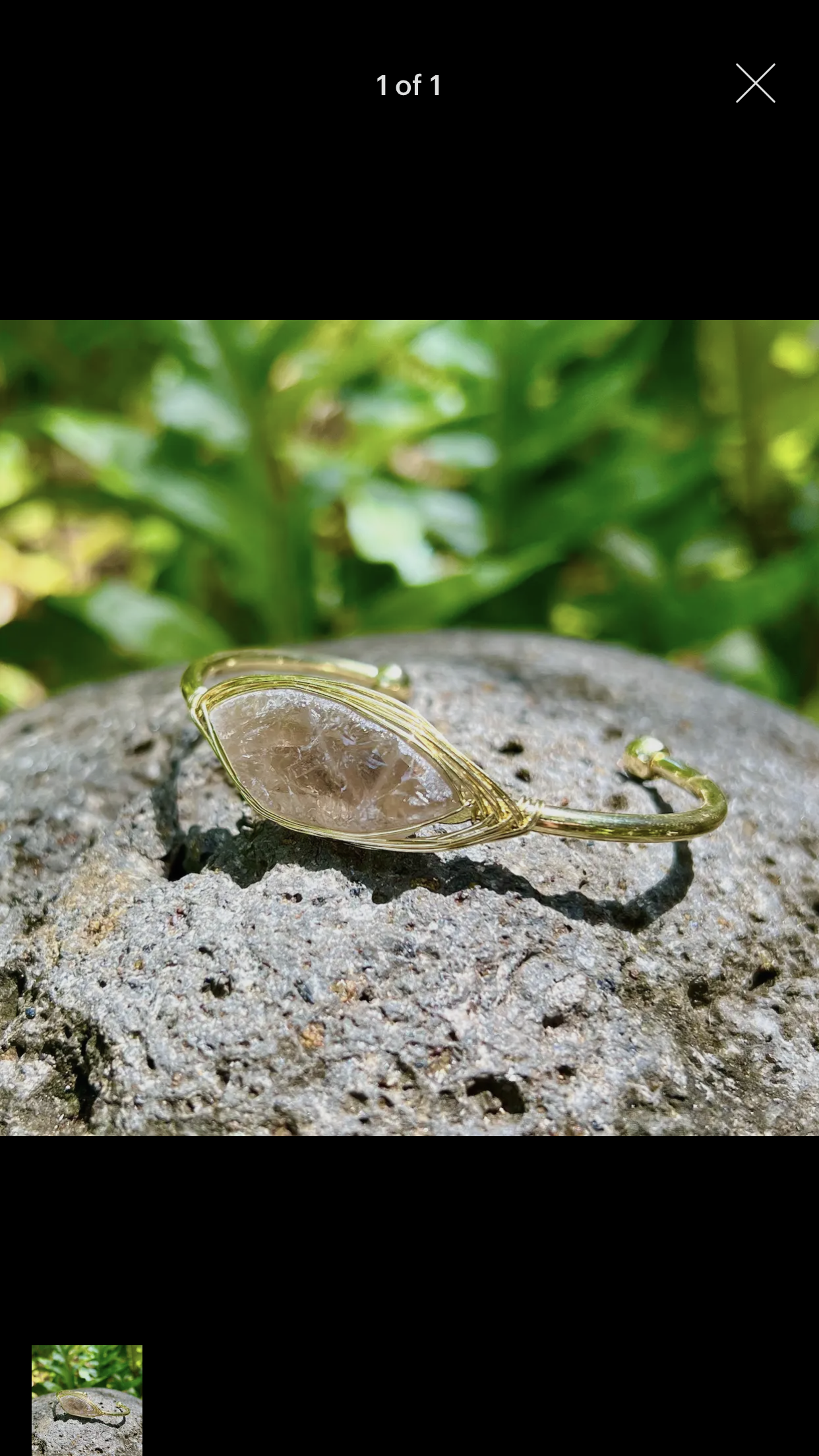 Smokey Quartz Cuff Bracelet