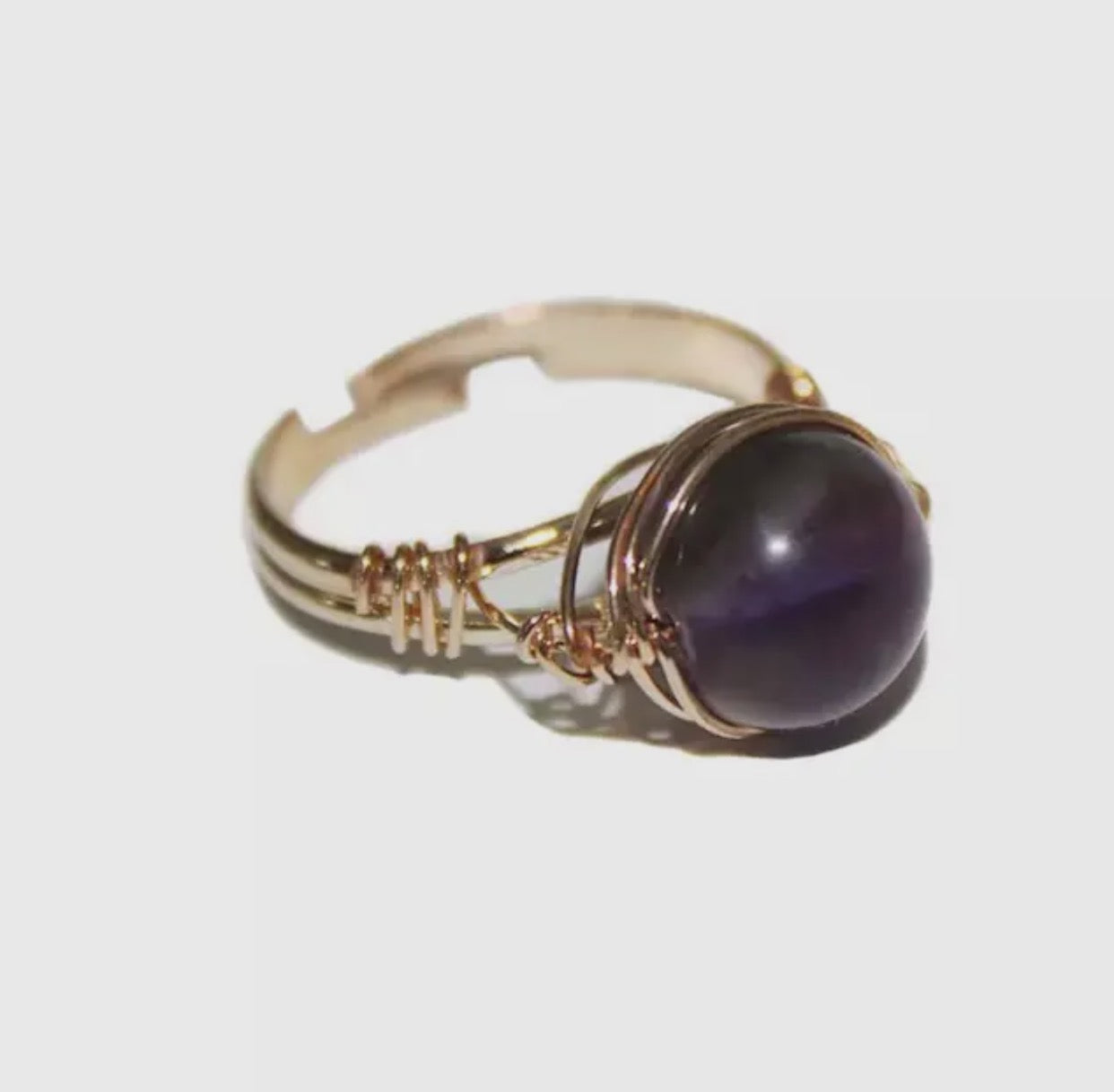 Amethyst wrap ring