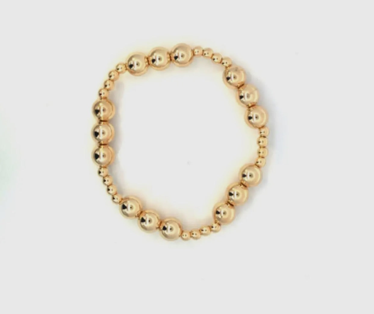 18k gold filled stretch bracelet