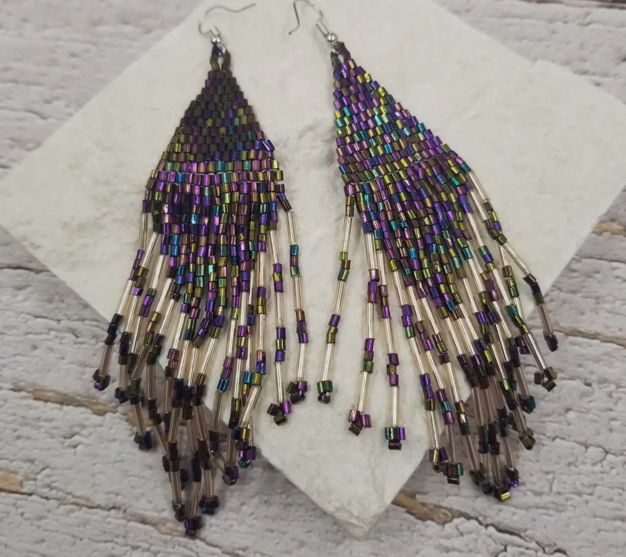 Beautiful seed bead earrings