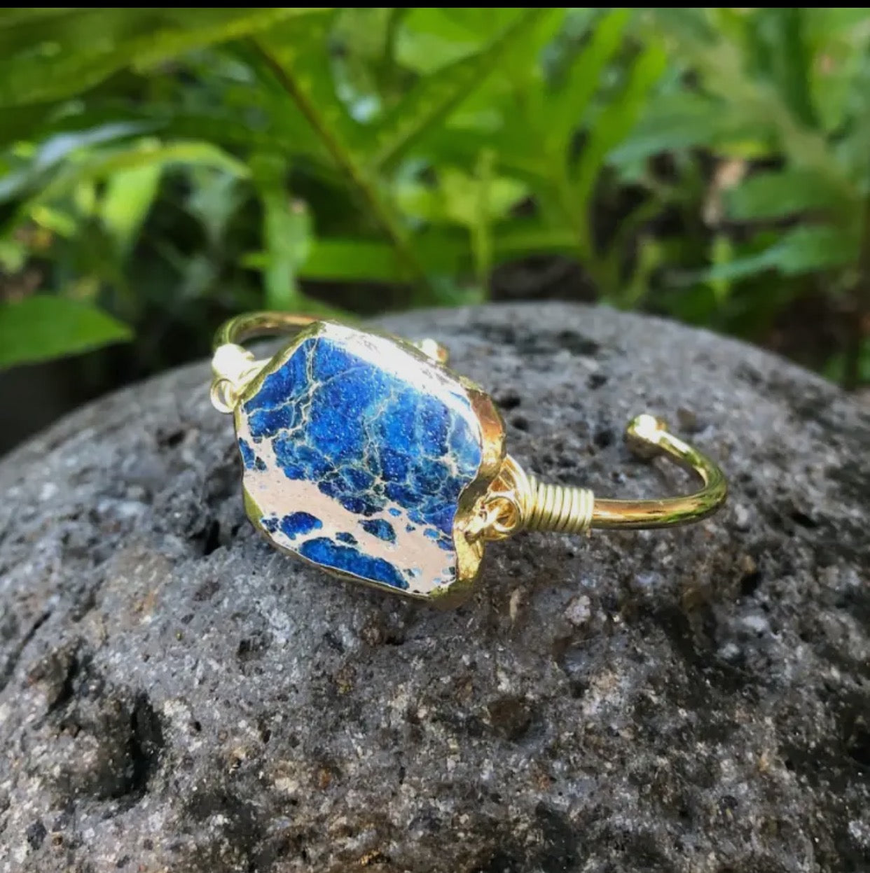 Ocean Jasper Cuff Bracelet