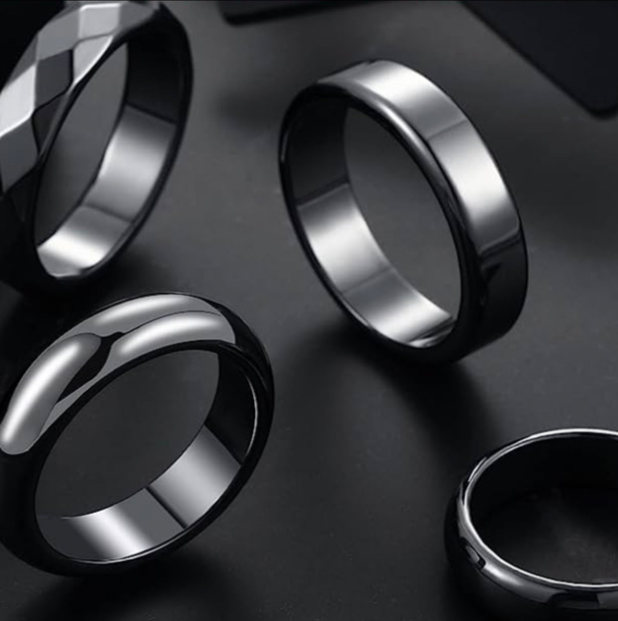 Hematite ring