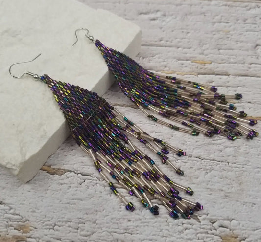 Beautiful seed bead earrings